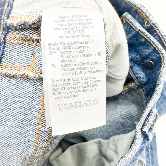 Madewell Men's Relaxed Taper Med/Dark Wash Denim Jeans Size 28 x 32 - Picture 7 of 9